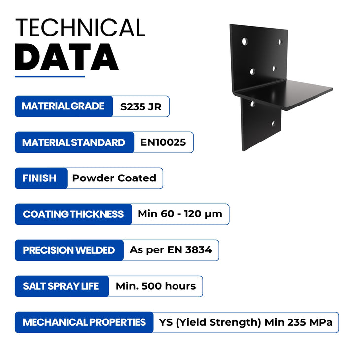 T-Piece Pergola Bracket | Post Connectors