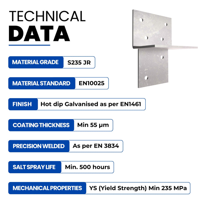 T-Piece Pergola Bracket | Post Connectors