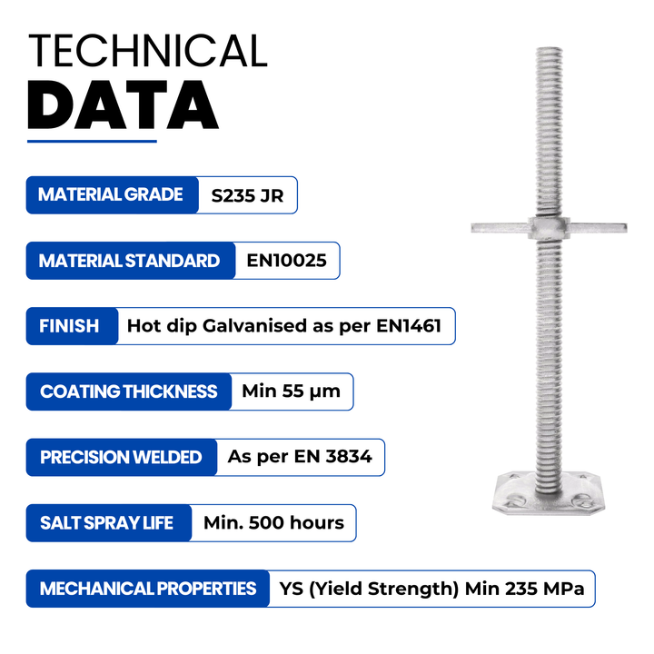 Adjustable Scaffold Base Screw Jack