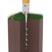 Ground screw post anchor
