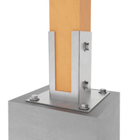 Square post support base