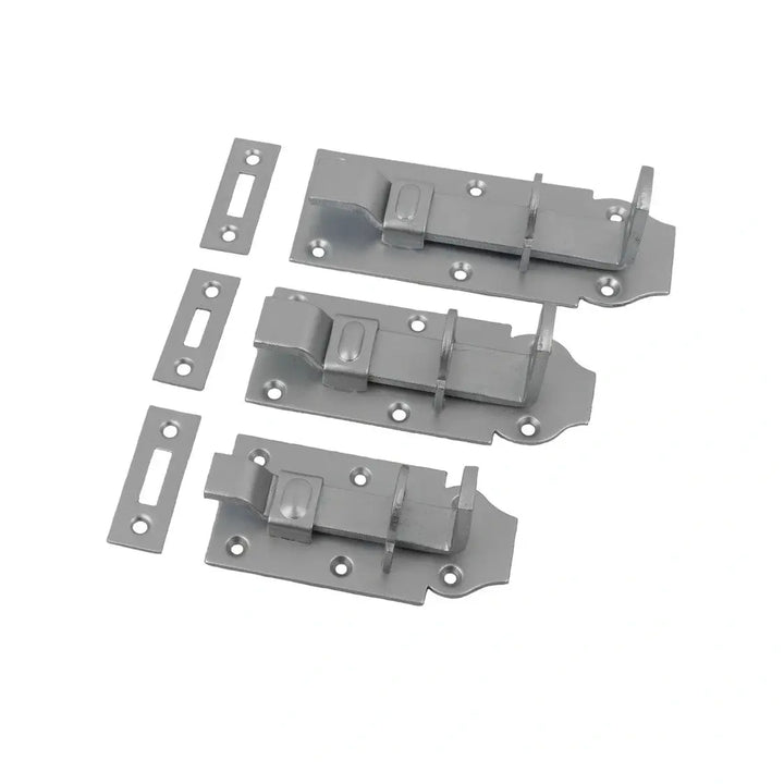 Cranked sliding barrel bolts