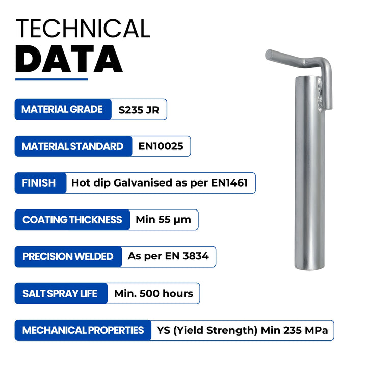 Scaffold Wall Tie Anchor Tube with Hook