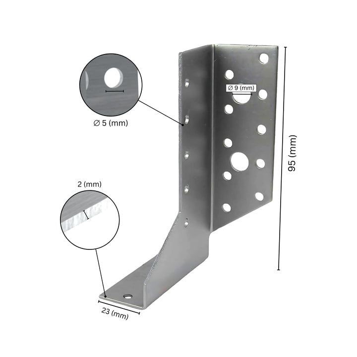 Adjustable joist hanger