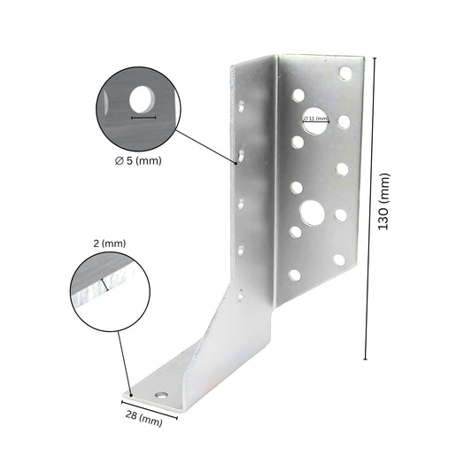Adjustable joist hanger
