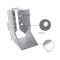 Concealed flange joist hanger