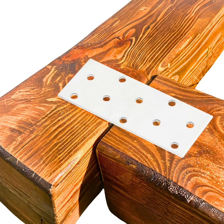 Flat wood connector plate