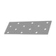 Perforated wood connector plate