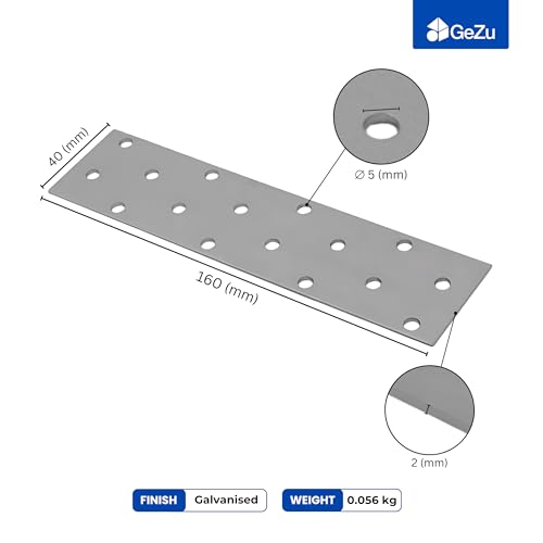 Perforated wood connector plate