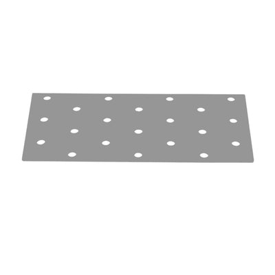 Perforated wood connector plate