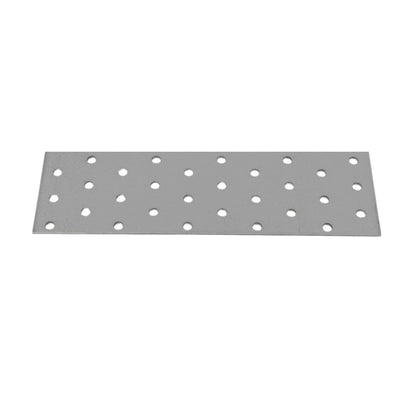 Perforated wood connector plate