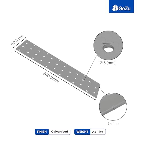 Perforated wood connector plate