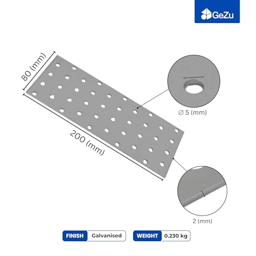 Perforated wood connector plate