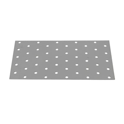 Perforated wood connector plate