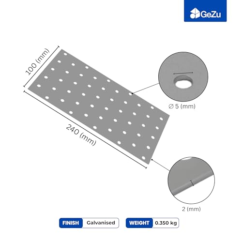 Perforated wood connector plate