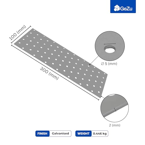 Perforated wood connector plate