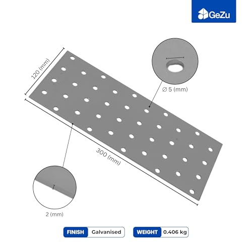 Perforated wood connector plate