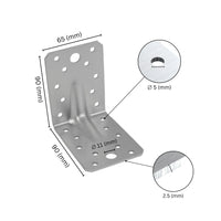 Angle bracket with rib