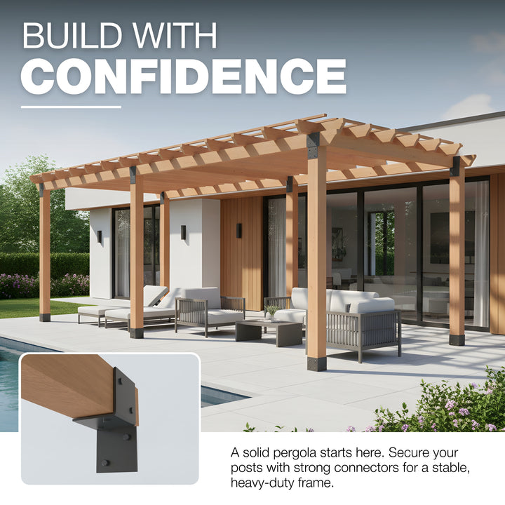 Wall Pergola Bracket | Post Connectors