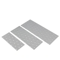 Perforated wood connector plate