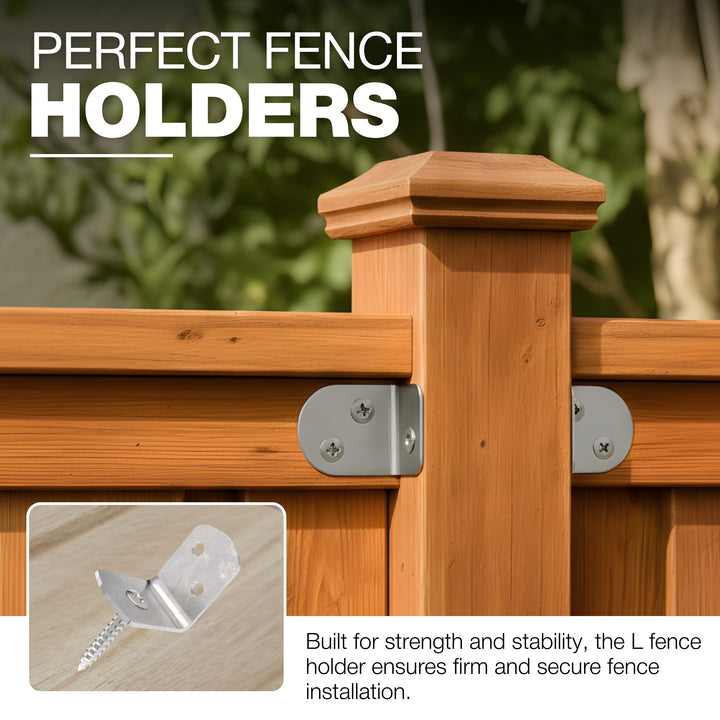 L braid fence holder