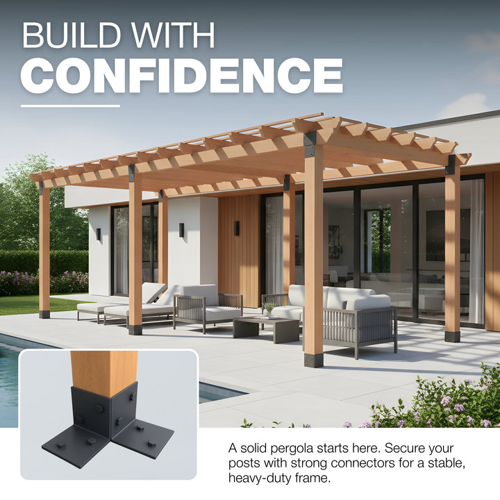 Floor Pergola Bracket | Post Connectors
