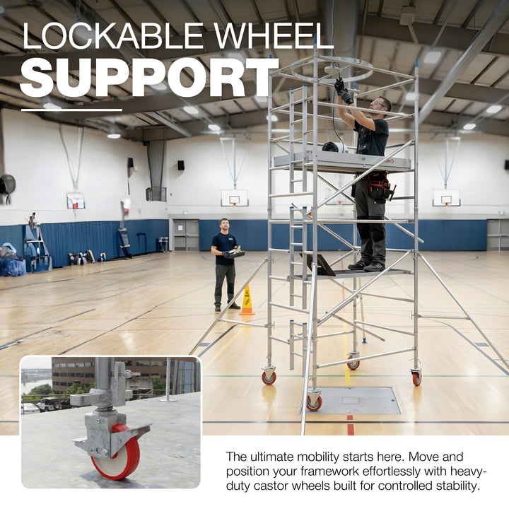 Adjustable Scaffolding Caster Wheel With Brake