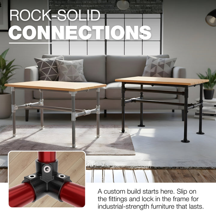 3 Way Corner Elbow Tube Connector