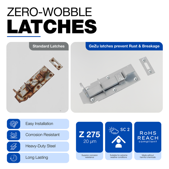 Slide bolt latch