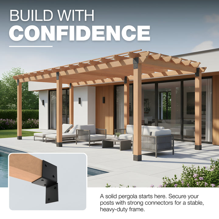 Wall Pergola Bracket | Post Connectors