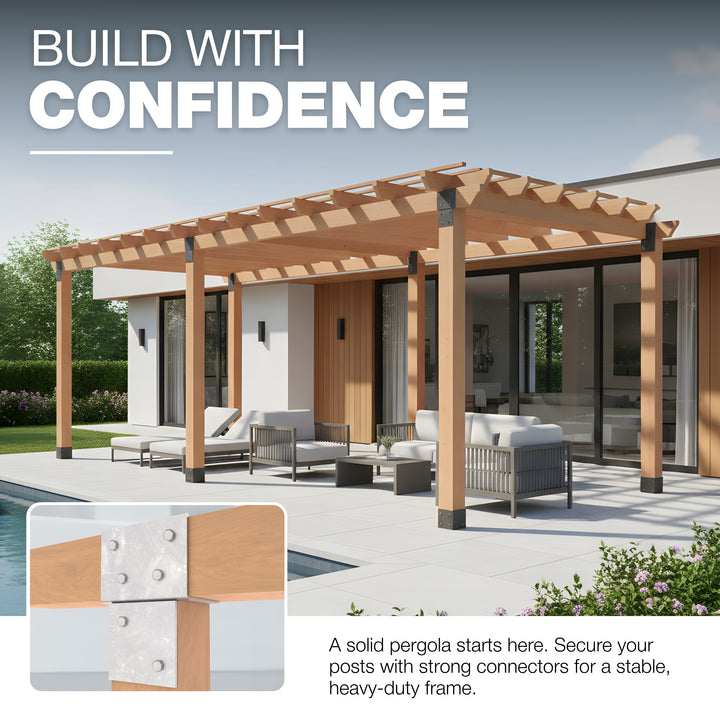 T-Piece Pergola Bracket | Post Connectors