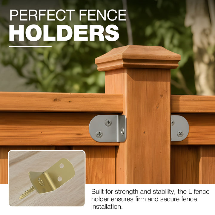 L braid fence holder