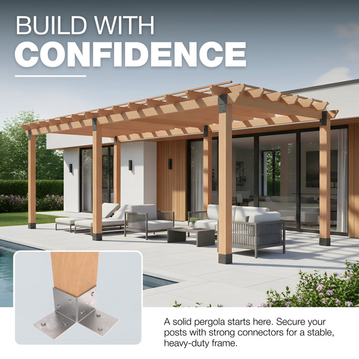 Floor Pergola Bracket | Post Connectors