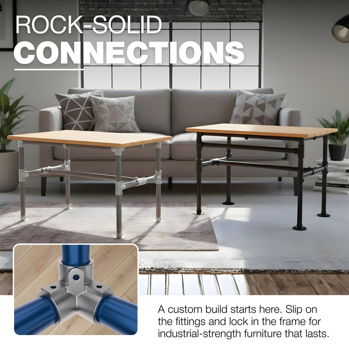 3 Way Corner Elbow Tube Connector