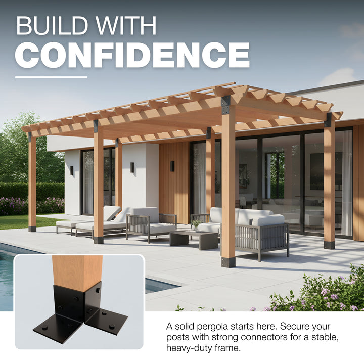 Floor Pergola Bracket | Post Connectors
