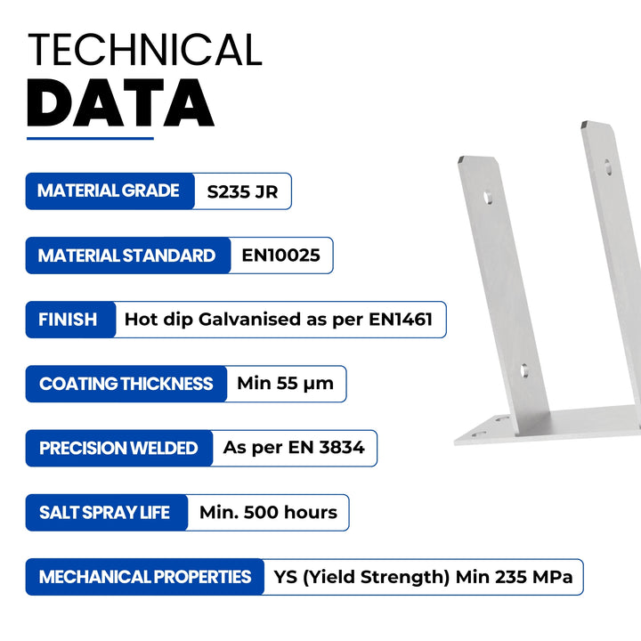 U Shaped Fence Post Bracket | Post Support