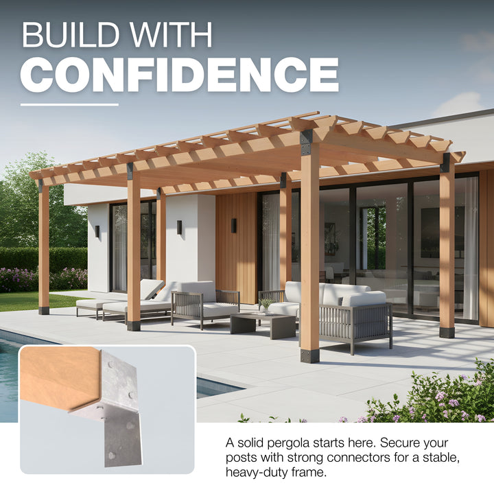 Wall Pergola Bracket | Post Connectors