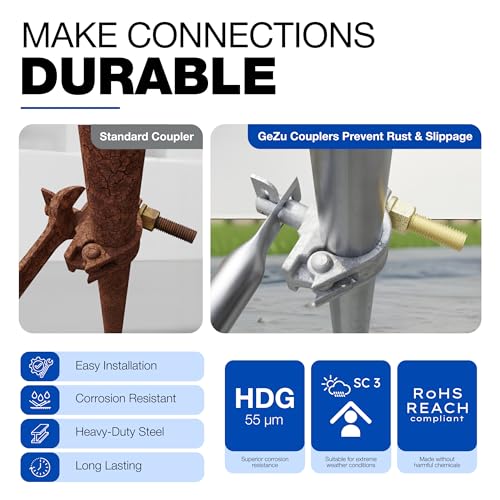 Scaffold Half Coupler with Brace Pin | Scaffolding Clamp
