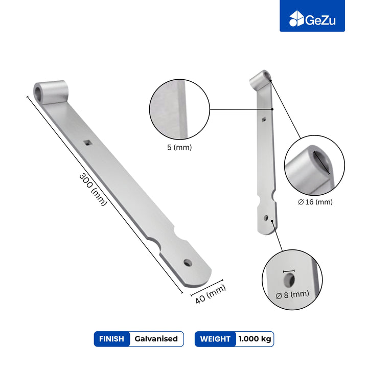 Gate band hinge
