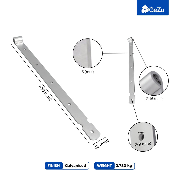 Gate band hinge
