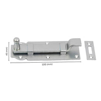 Cranked sliding bolt