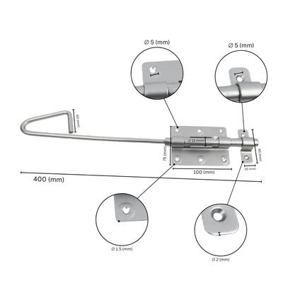 Slide bolt latch