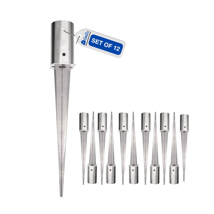 Round Drive In Fence Post Spike Bundle