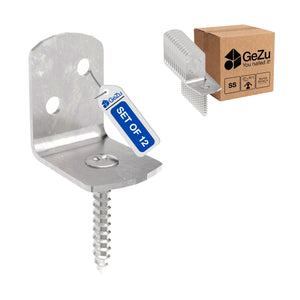L shape fence panel brackets - 77 x 32 x 37 mm - Gezu Impex