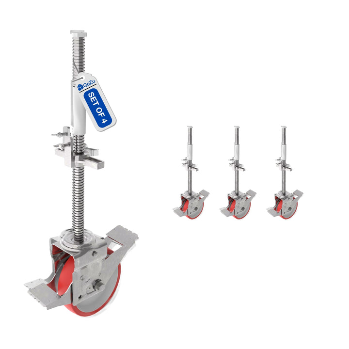 Adjustable Scaffolding Caster Wheel With Brake Bundle