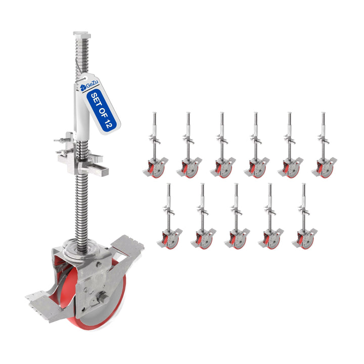 Adjustable Scaffolding Caster Wheel With Brake Bundle