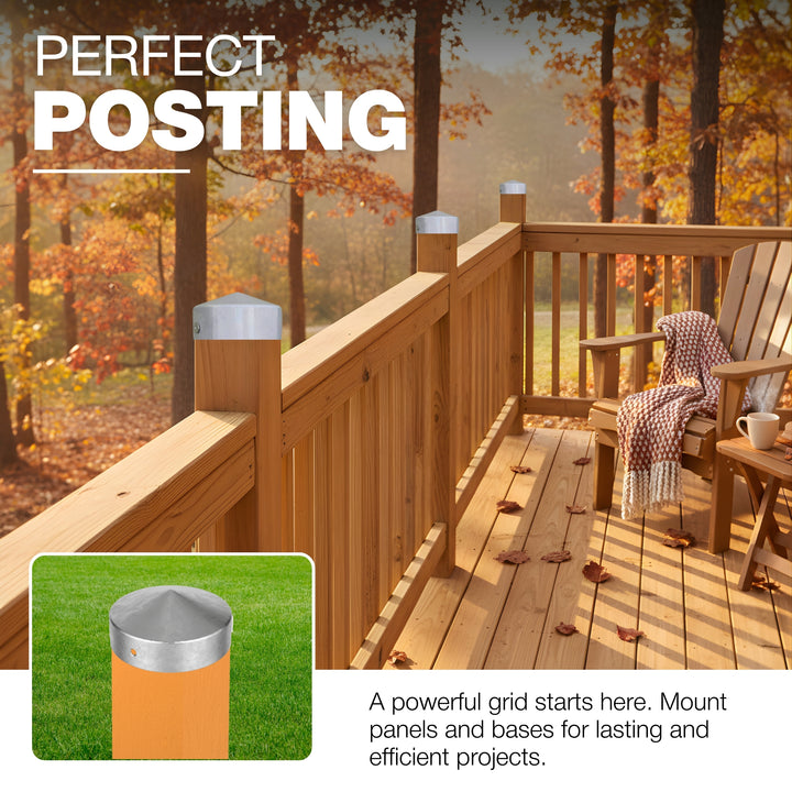 Fence Post Cap | Round Pyramid