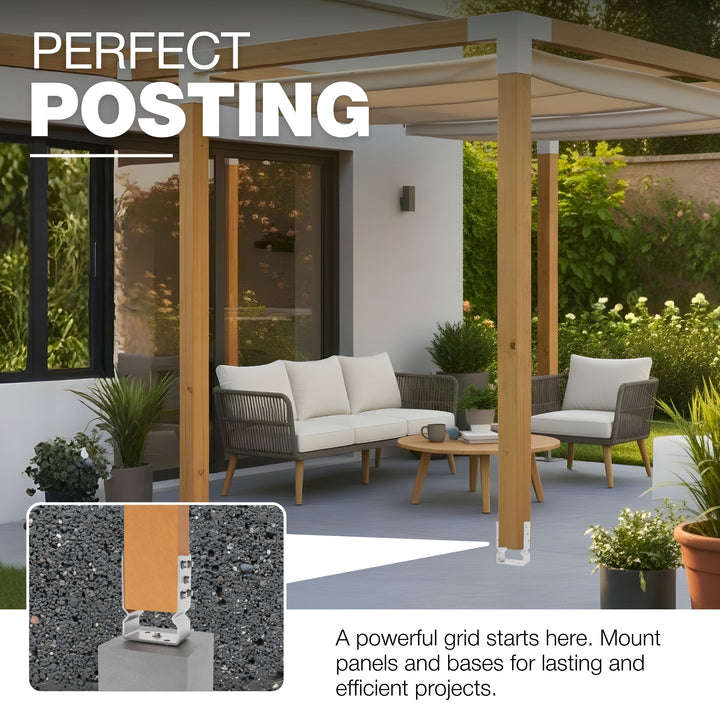U Shaped Bracket with Bend | Fence Post Support