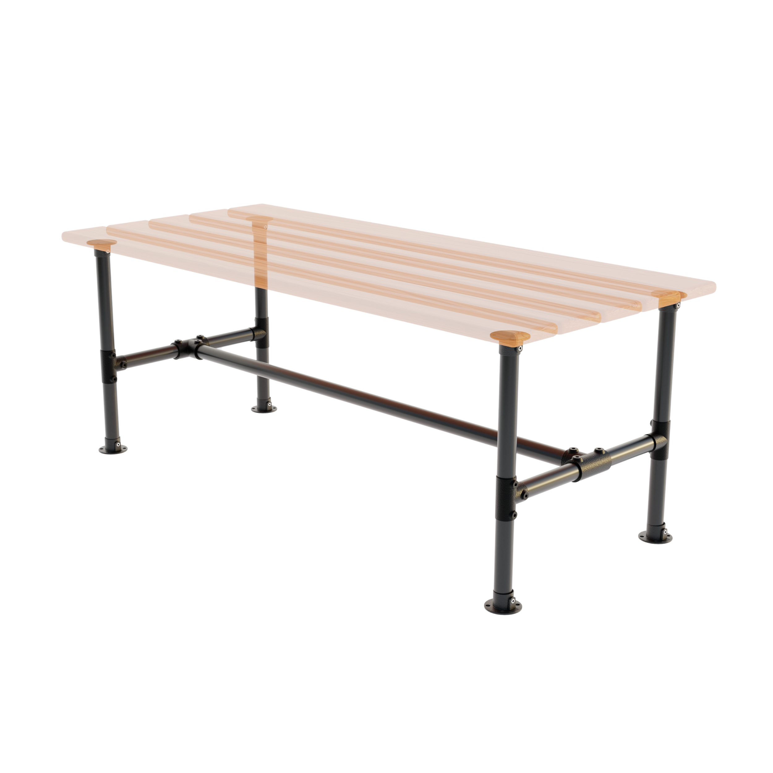 Table Frame Kit – 42 mm, Black with Long Tee Clamp