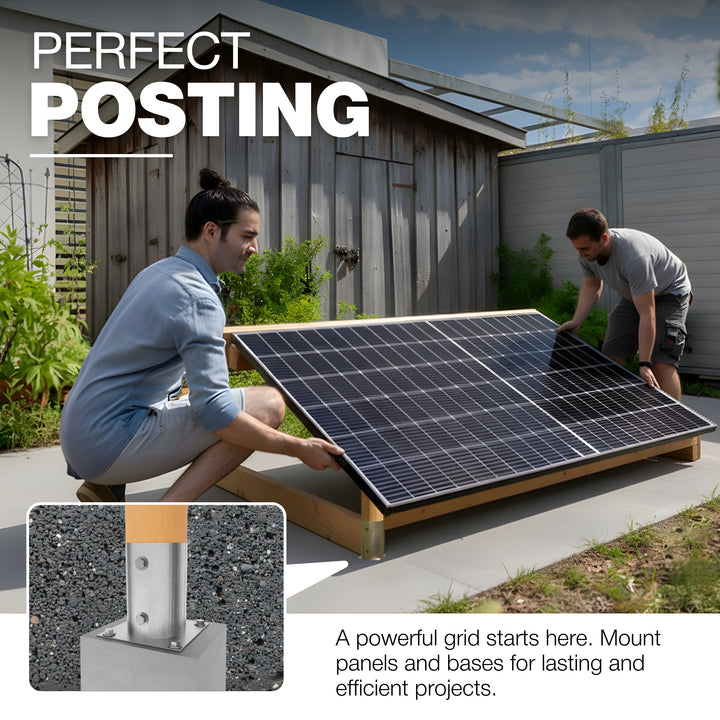 Round Bolt Down Post Support Base | Post Shoe